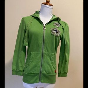 Twisted Heart Embellished Hoodie